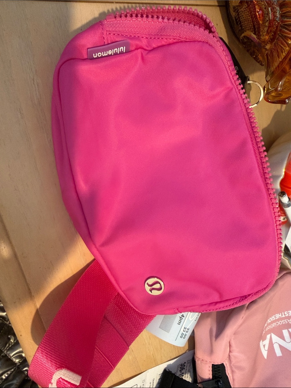 lululemon athletica sonic Pink Crossbody Belt Bag